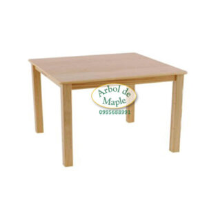 mesa-cuadrada en madera Arbol de Maple Quito Guayaquil