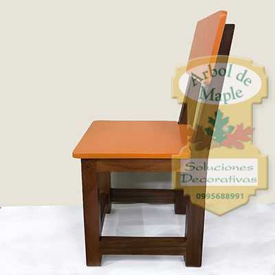 silla-bicolor en madera Ecuador Manta Ambato