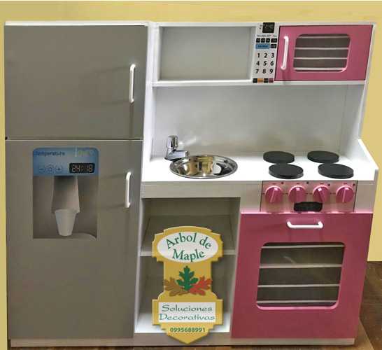 cocina para niñas en madera grande San Rafael
