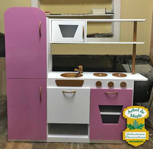 cocina para niñas en madera infantil Quevdo