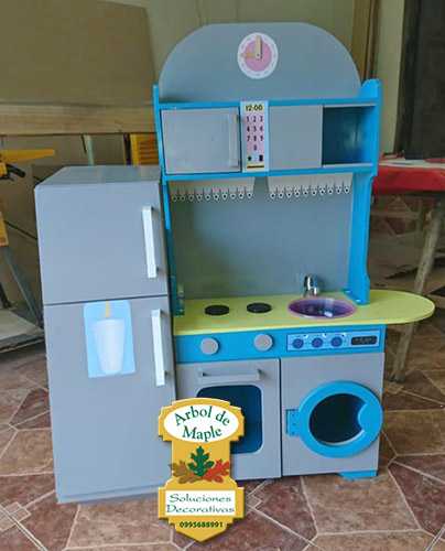 cocina para niños en madera de juguete Quito Quevedo