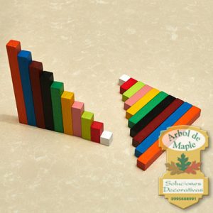 Comprar regletas Cuisenaire en madera Quito Guayaquil
