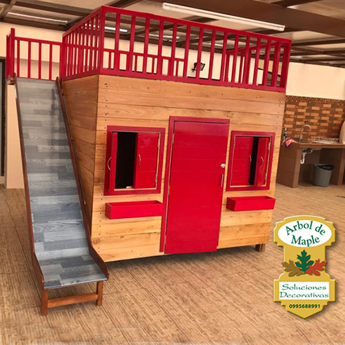Playhouse Casas De Juegos Para NiÃ±os De Madera De Madera Casita