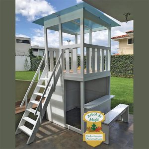 Casa de juego infantil, en madera, play-tower, de dos pisos para exteriores, Quito Tababela Sangolquí, San Rafael, Amaguaña, El Tango, Calderón, Conocoto, Pusiquí, Calacalí, Mitad del Mundo, San Antonio