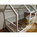 Cama montessori casita, con techo y cajones en madera. Cumbayá Samborondón, Loja Quito, Lago Agrio, Quevedo, Daule, Durán,