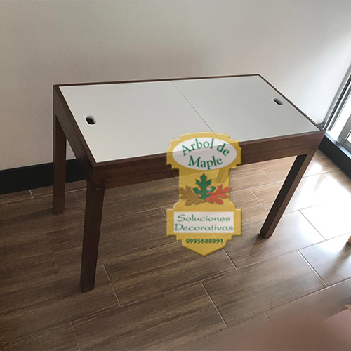 Mesa sensorial agua y arena y escritorio. Quito Guayaquil, Manta, Latacunga, Ambato. En madera